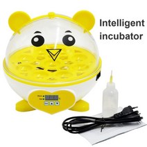 쿠폰 귀여운 미니 9 계란 인큐베이터 Brooder 수동 터닝 치킨 오리 메추라기 새, US 220V, CHINA, yellow incubator