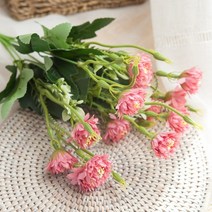 미니소국부쉬 35cm 조화 꽃 인테리어 장식 FAIAFT, 크림