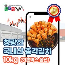 l 품담식품관 l 봉화 청량산 정품 총각김치 국내산 당일발송 l 아이스박스선택, 10kg, 1박스, 기본박스 x 총각김치