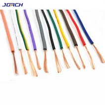 권선코일 구리선대량 1 핀 5 미터 슈퍼 유연한 RV 0.5mm ² 절연 와이어 전기 케이블 LED DIY 연결 7 색상, 05 Blue RV0.5mm_01 5M
