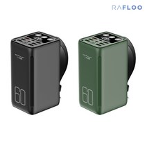라플루 RPB-02 60000mAh 대용량 보조배터리, 블랙