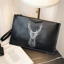 남자 명품 클러치 블랙 가죽 백 남성 공방 가죽 공용 서류 골프 남녀 크런치 손 소 수금 악어 지갑 유민상 핸