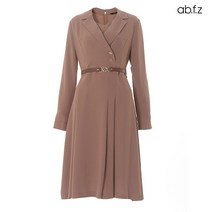 에이비플러스 ab.f.z 벨트SET 오픈카라 포멀 핀턱 원피스 (AFU4GO01A)