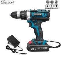 유압 천공기 펀칭기 otoolsion 21v 충격 전기 드릴 가변 속도 무선 1.5ah, otbtmb21vs24