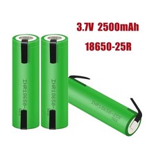 100% 새 18650 2500mAh 충전식 배터리 3.6V INR18650 25R M 20A 방전 DIY 니켈, [04] 4pcs