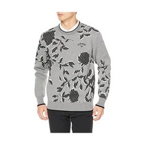 176816 골프자켓 캘러웨이 C22218103 남성용 크루넥 니트(플로럴 자카드 발수 스웨터) 골프, 3L, 1022 그레이