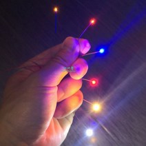 사전 유선 3V 0402 SMD LED 모델 콜드 화이트 30cm 와이어 납땜 취미 키트자동차철도철도스타십건담 조명 279322, light blue 5pcs