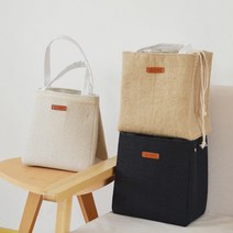 보냉 휴대용 가방/보온 보냉 쿨러 직장인 런치백 이유식 냉온백, 브라운