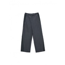마땡킴 STRIPE MIX WIDE TROUSER IN GREY MK229OPT050M0GY