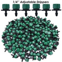 점적테이프 타카키 점적호스 점적호스부속 50-800pcs 노란색 143939 조정 가능한 관개 드리퍼 스프링클러 이미 터 마이크로 드립 47mm 호스 급수 시스템 꽃 식물, dldksl01-249, 50개