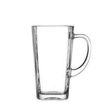 [아코록 사각 스털링 비어머그 350ml(H1621G) 6Pcs]/루미낙/유리잔/유리볼/칵테일/음료수/식기/