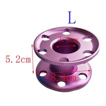 스킨스쿠버 잠수 레귤레이터 옥토퍼스 호흡기 스쿠버 다이빙 블랭크 핑거 릴 다이버 수상 스포츠 알루미늄, 02 Purple L
