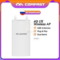 lte 라우터 IP66 방수 4G LTE 무선 AP 플러그 앤 플레이 SIM 카드 휴대용 와이파이 2.4Ghz 300Mbps 기지국 CF-E5, EC25-AU