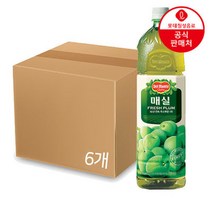 롯데칠성 델몬트 매실 주스 1.5펫 x 6입/과즙주스/주스/음료/과채음료