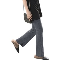 [마리아 마파] 예쁜 다리 가늘게 보이는 리브 레깅스 악짱 10분 길이 팬츠 레지팬 웨스트 고무 스트레치 요가 댄스 롱 스키니 40대 여성용 무지 보텀 다크 그레이 2S-M01-DGL