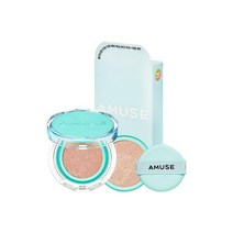어뮤즈 메타 픽싱 비건 쿠션 본품+리필, [본품+리필] 01 보송