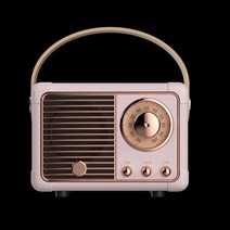 휴대용cd플레이어 씨디플레이어 레트로 블루투스 스피커 무선 usb 충전 서브 우퍼 fm, style1-핑크