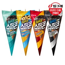 [빙그레]슈퍼콘 쿠앤크 초코 바닐라 민트초코 30개 아이스크림, 슈퍼콘 초코30개