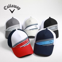 캘러웨이 코리아 골프 모자 CG 메쉬 스트라이프 프리사이즈 5종컬러, CG 메쉬 스트라이프 모자, 차콜화이트