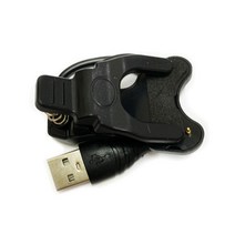 스마트 시계 충전기 클립 브래킷 간격 9mm 용 휴대용 USB 충전 케이블 2 핀, 검은색