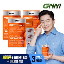 [KT알파쇼핑]GNM 루테인11 3박스 / 비타민 6종 + 미네랄 4종 눈건강 비타민B 아연 엽산, 소_개당 중량_상세페이지참조, 상세페이지참조, 소_개당 용량_상세페이지참조, 소, 소_개당 캡슐/정_상세페이지참조