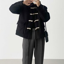 더플 카라 숏 떡볶이 코트 2color 가을 겨울 오버핏 반코트 아우터