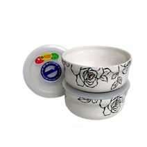 철기아트 도자기 반찬통 체크락 중 2세트 밀폐용기 UH0.82 7789EA, 본상품선택
