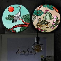 아트박스/꾸밈 nr302-LED액자35R_십장생, 타입2.거북이