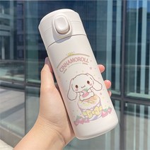 산리오 시나모롤 텀블러 캐릭터 물병 휴대용 대용량 보온 보냉 350ml 450ml, A.350ml