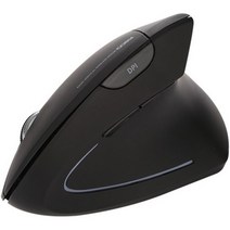 베이직 버티컬 무선 마우스, 1개, 블랙