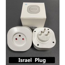 WiFi 스마트 플러그 16A EU 브라질 이스라엘 Tuya 무선 원격 음성 제어 전원 모니터 Alexa Google 홈 용 소켓 스마트콘센트, 3 PCS, 16A 이스라엘 플러그