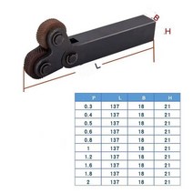 0.5mm - 3mm 2 개/대 듀얼 휠 Knurling 도구 키트 리니어 피치 널링 스틸 선반 커터 세트, 09 1.8mm
