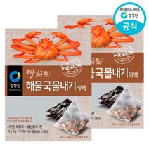 _청정원 맛선생 해물국물내기 티백 72g 2봉, 상세페이지 참조