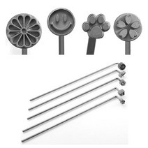 일본 타이거크라운 제과용야키고테(인두)베이킹도장, 벚꽃모양, 1개