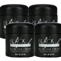 Mizon (미즈온) Mizon 블랙 스네일 올인원 크림 75ml(2.53fl oz), 4개