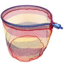 (라이트피싱) 알루미늄 통프레임 실리콘뜰채망 40파이 고급 물고기 그물망 피쉬뜰망, 35파이, 빨간색 ( RED )