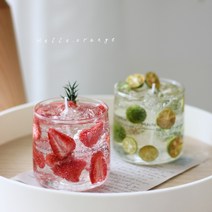 거실 침실 아로마 테라피 캔들 아모마향초 수제캔들 과일수제 캔들, 딸기【프리지아】상큼한 꽃과 과일향