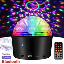 dj disco light bluetooth speaker 9 색 매직 볼 파티 라이트 사운드 활성화 스트로브 조명 as night light for christmas, 레드  그린  블루