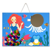 스팡클 인어공주 벽걸이거울만들기 유아 초등 유치원 어린이집수업 만들기재료키트