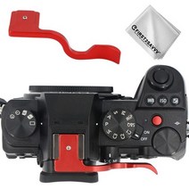 금속 썸 업 그립 마이크로 DSLR 카메라 파나소닉 루믹스 S5 용 핸드 그립, red