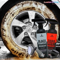디크로닉 제로더스트 500ml 타이어 갈변 제거 클리너 세정제 청소 제거제 세척+브러시, 02 타이어&휠클리너 광택 코팅 세트