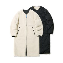 리버시블 플리스 코트 아이보리