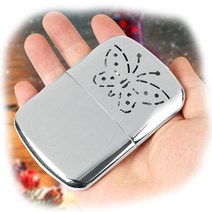 스텐손난로 지포형 메탈실버 손난로 10cm hb151ea, 1, 본상품선택