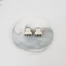 프랑스핀 호피 마블 동백이 착용 포인트 미니 헤어 집게핀 (2개1세트)