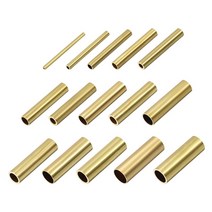 아시바파이프 사각파이프 비닐하우스파이프 uxcell 20 pcs 황동 원형 튜브 2mm 3mm 4mm 5mm 6mm 7mm 8mm 9mm 10mm 외경 30mm 길이 diy, 10mm x 1mm