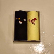 레노마 남녀2매 수입 자수 손수건 세트 (RK10번)