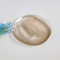 브론즈아트공방 방짜유기 원형접시 대 30cm 유기그릇 놋그릇 디자인접시 브런치 샐러드 과일접시 주물 주문제작 놋접시
