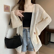 여성 니트 그물 가디건 루에트CD