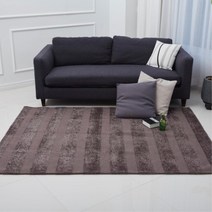 물세탁ok 세련된 투톤라인 러그 150x200 보온 홈스타일링 침실 층간소음