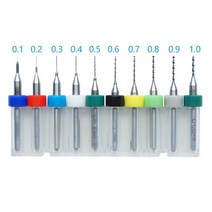 드릴 스텐 합금 4날 비트 PCB 마이크로 드릴 비트 0.3-1.2mm 경질 합금 인쇄 회로 기판 SMT CNC 10, 01 0.1-1.0mm
